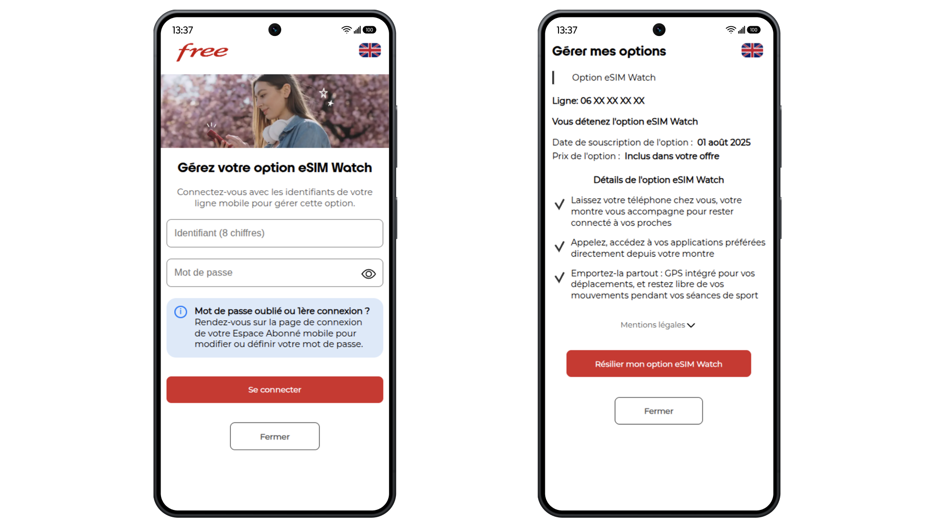 Comment résilier mon option eSIM Watch ? - null