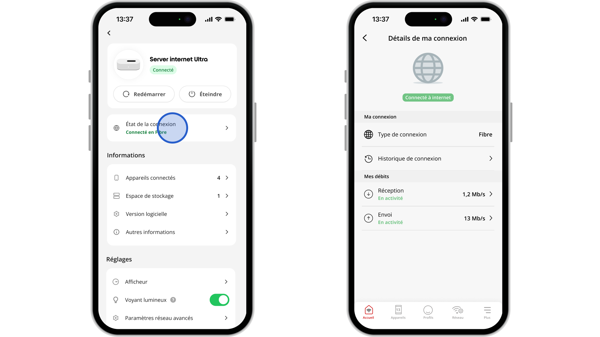 Application Free : où consulter les détails de ma connexion internet ? - null