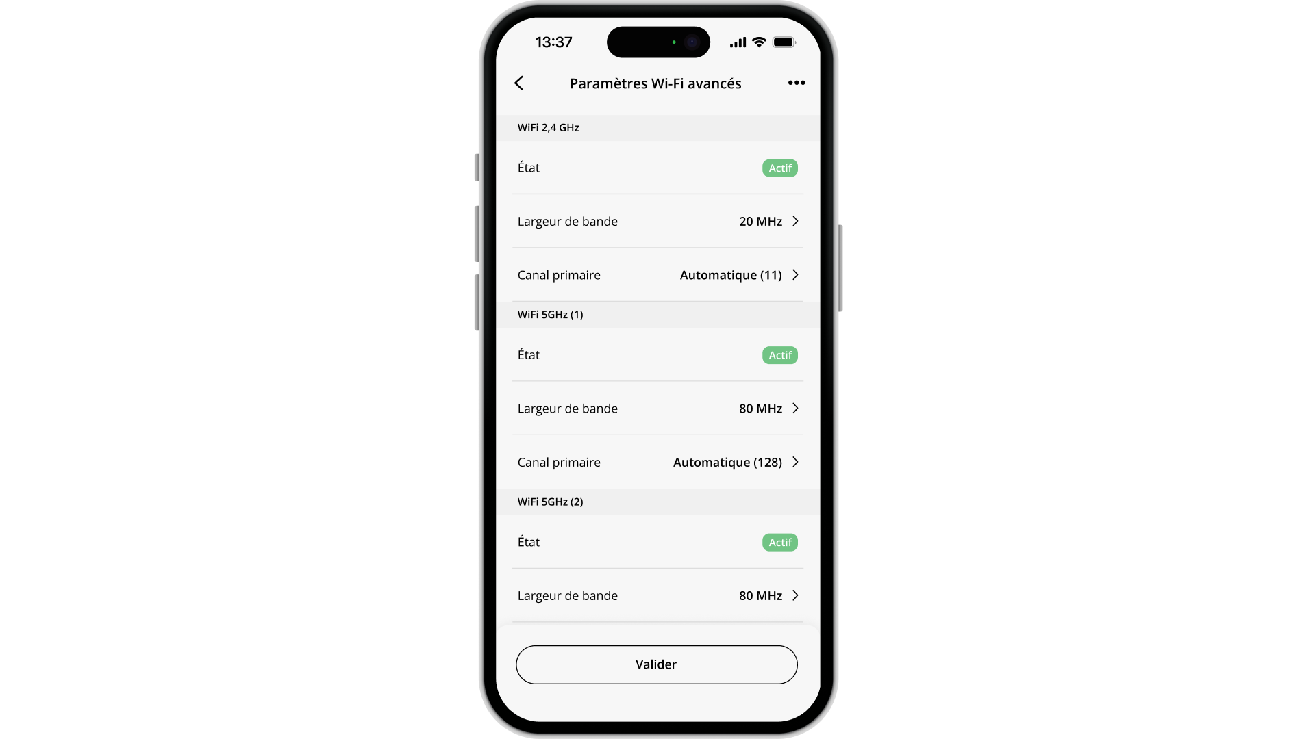 Application Free : où changer mes canaux Wi-Fi (configuration avancée) ? - null