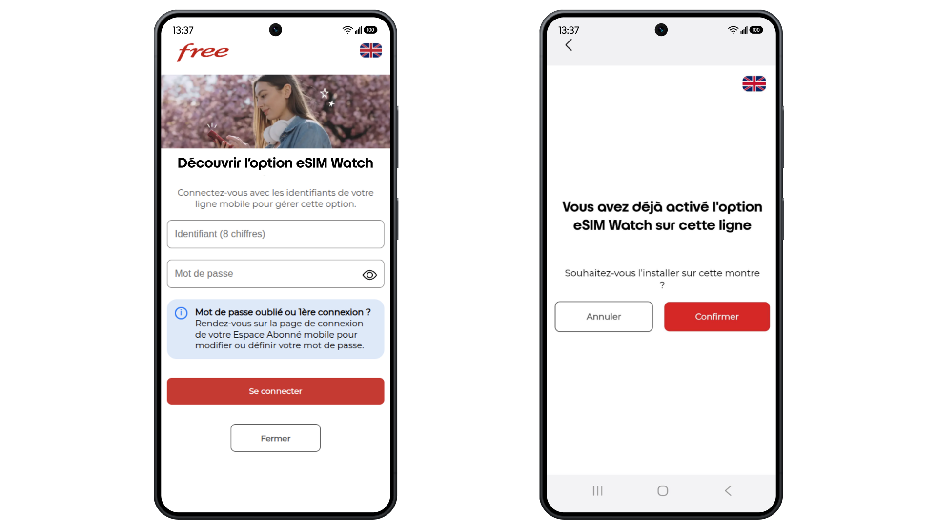 Comment activer mon option eSIM Watch à la suite de l'achat de ma Galaxy Watch chez Free ? - null