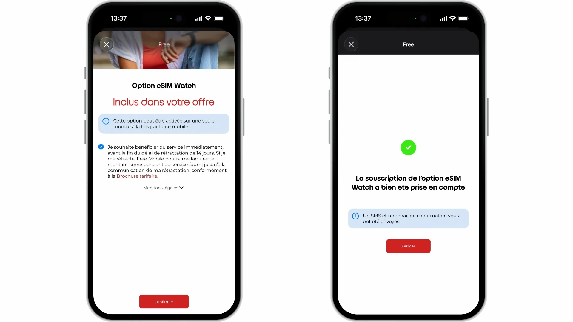 Comment souscrire à l'option eSIM Watch ? - null