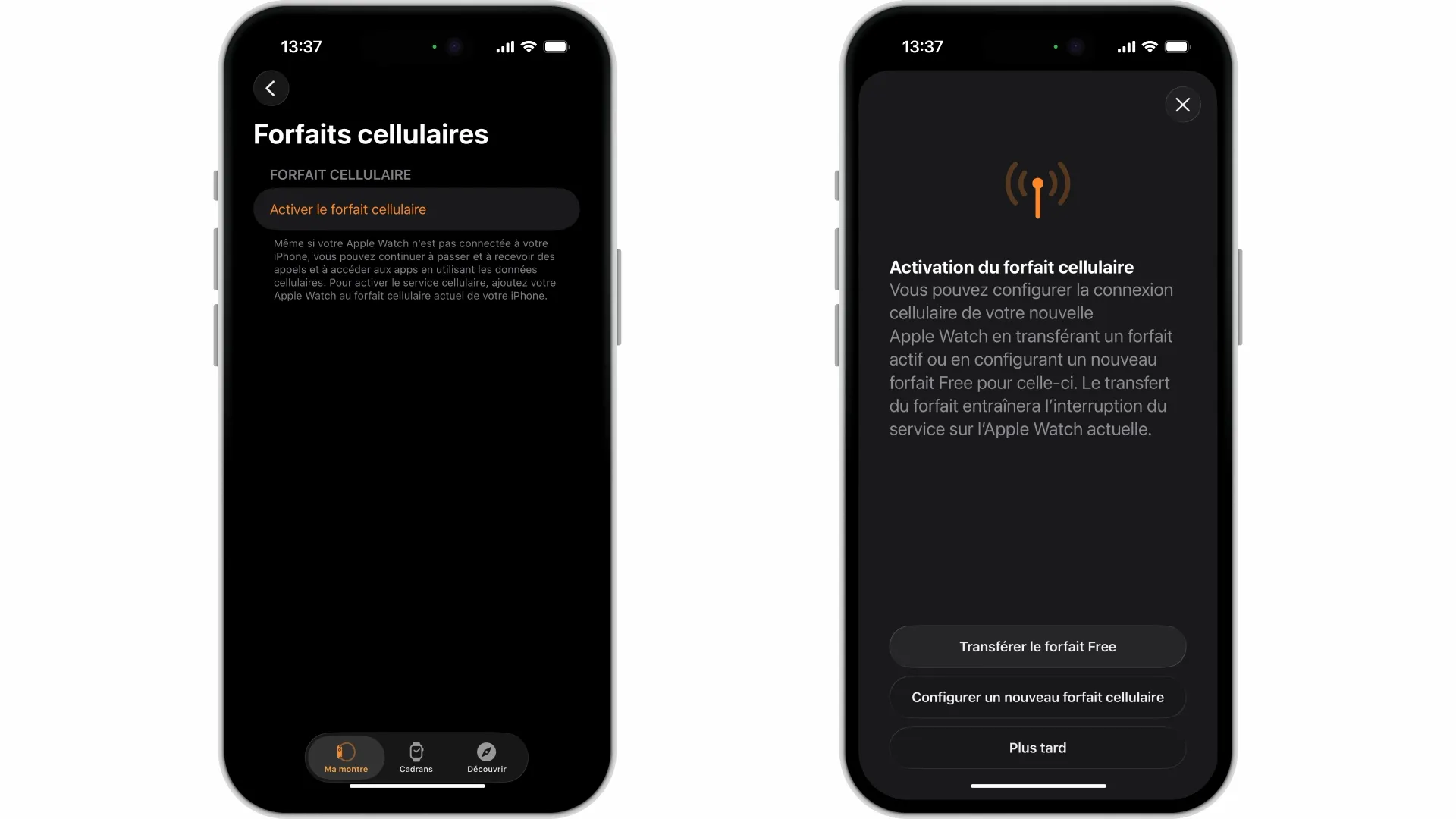 Comment transférer mon eSIM vers une autre Apple Watch ? - null