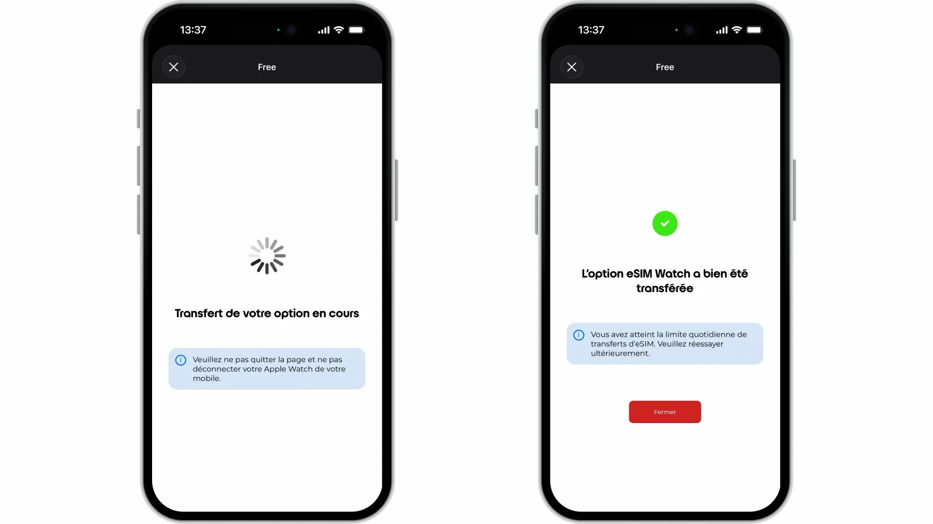 Comment transférer mon eSIM vers une autre Apple Watch ? - null