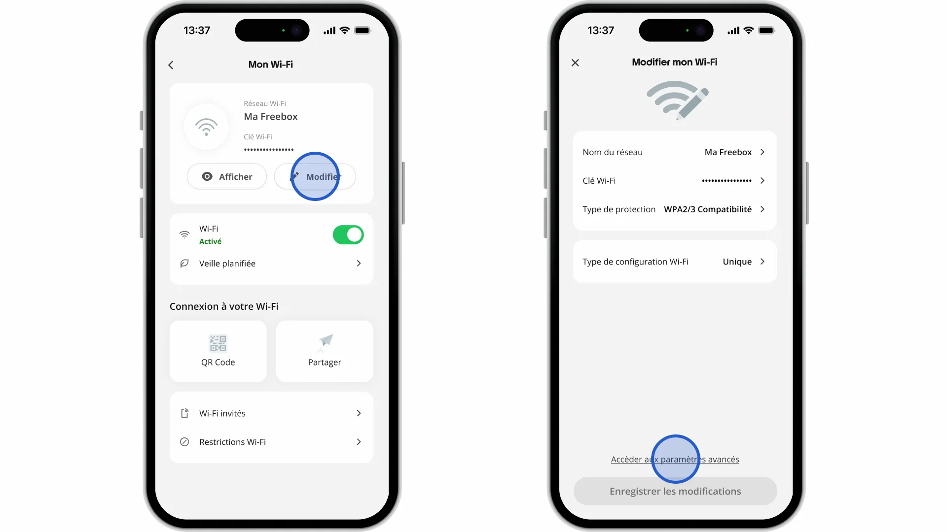 Application Free : où changer mes canaux Wi-Fi (configuration avancée) ? - null