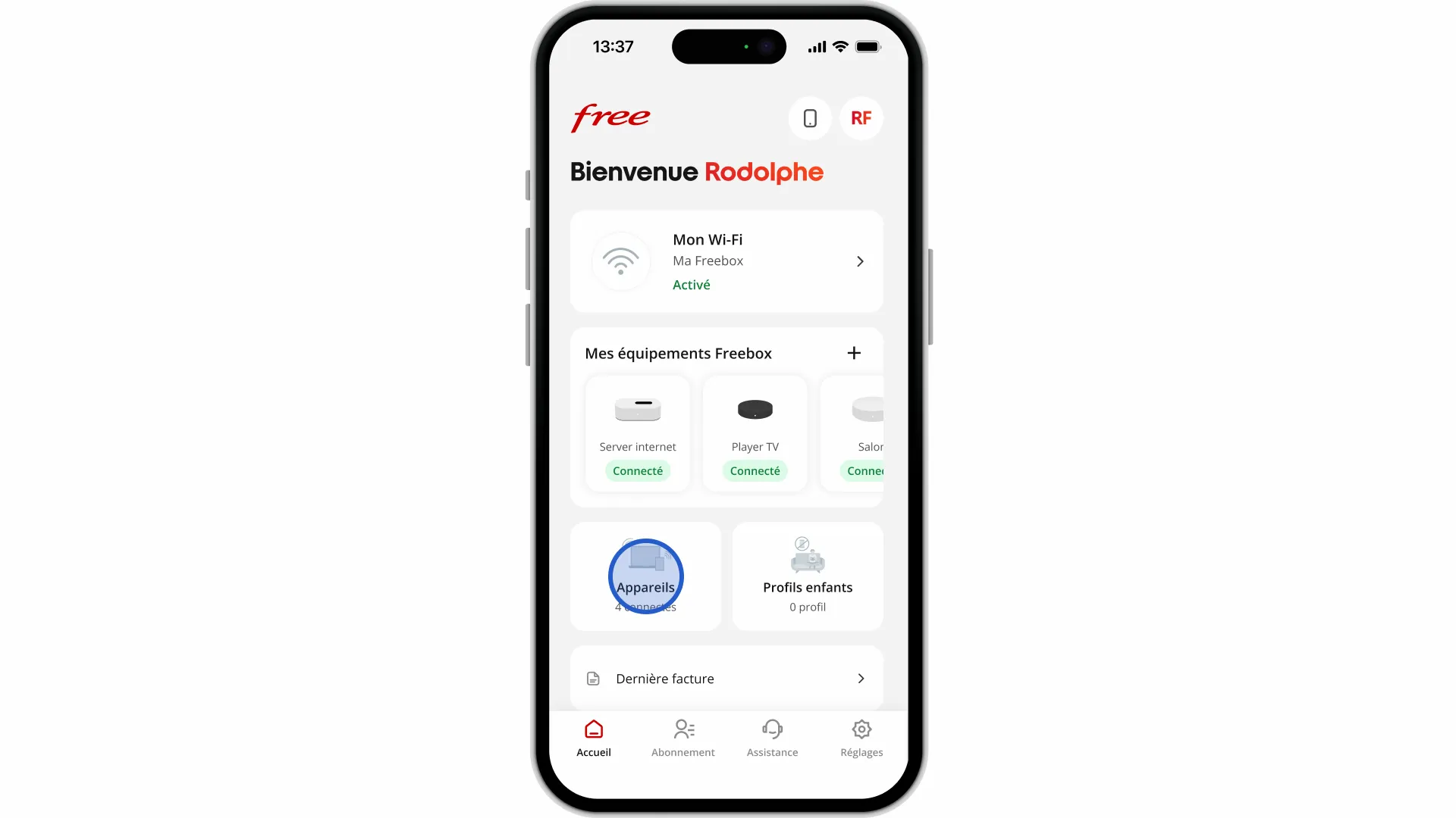 Application Free : comment connecter un appareil au Wi-Fi 2,4 GHz ? - null