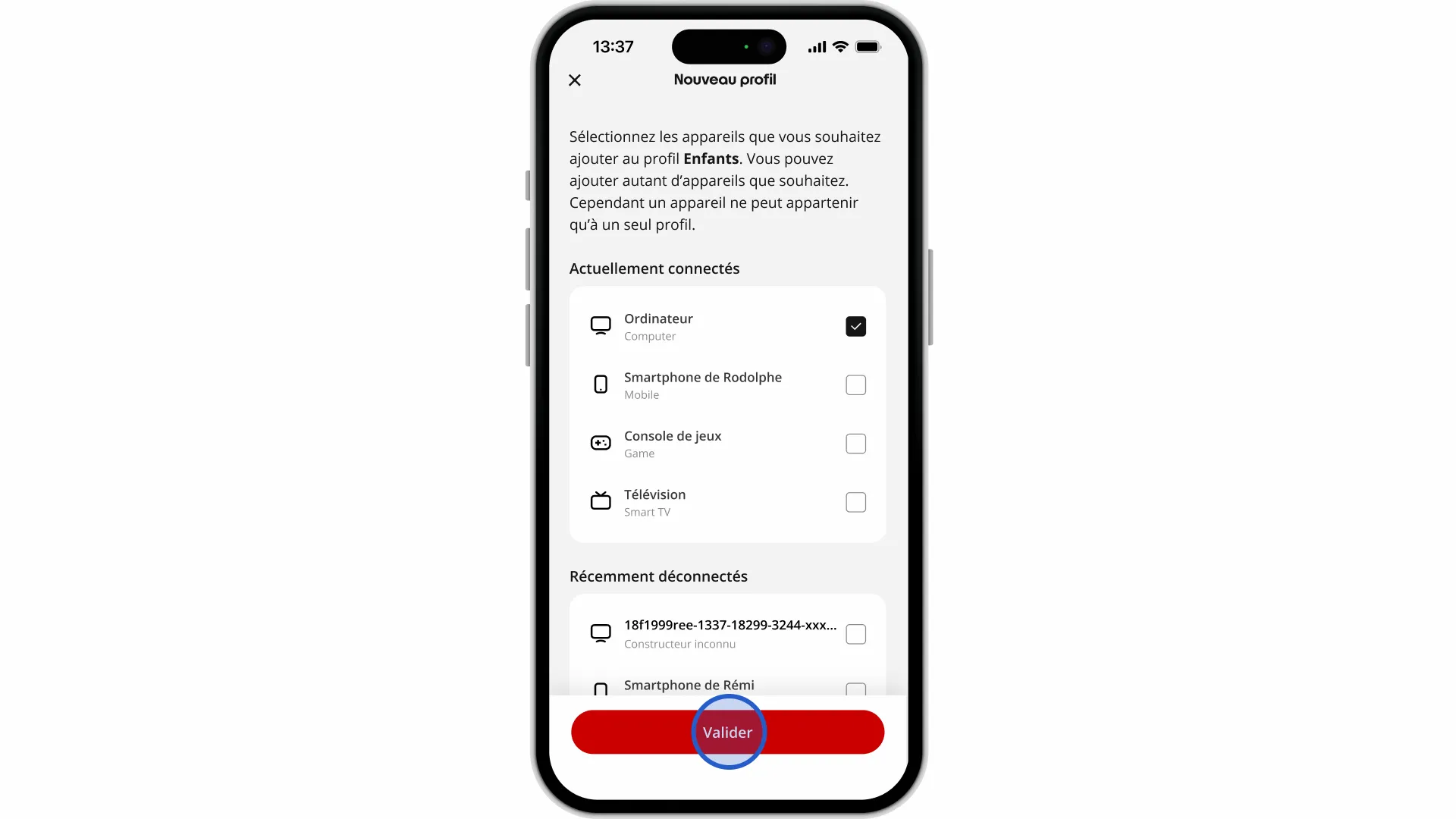 Application Free : comment créer un profil (contrôle parental) ? - null