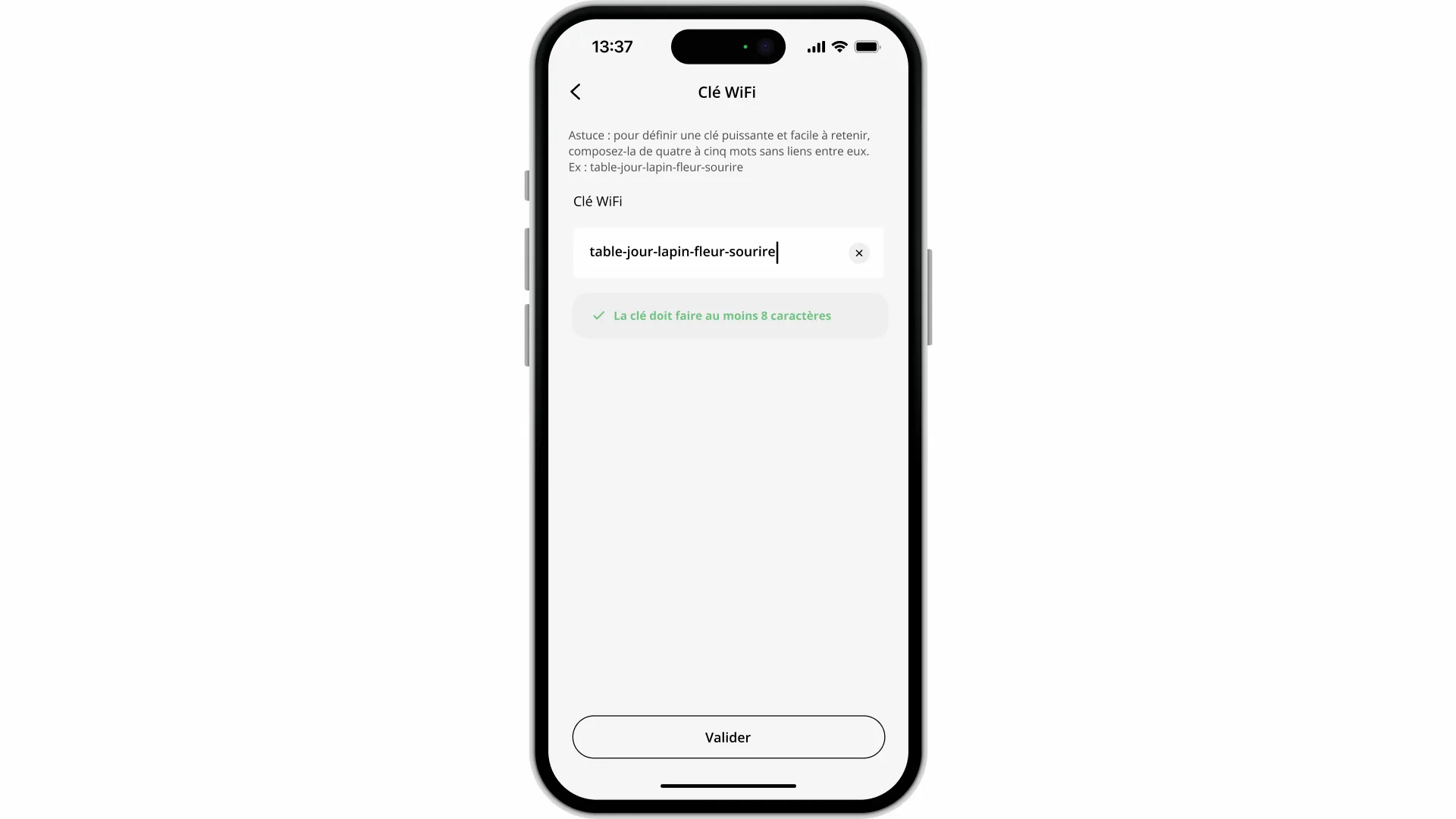 Modifier ma clé Wi-Fi - Modification de la clé Wi-Fi