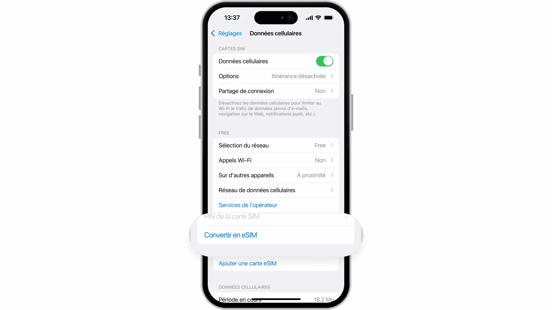 Comment convertir ma carte SIM en eSIM depuis mon iPhone ? - null
