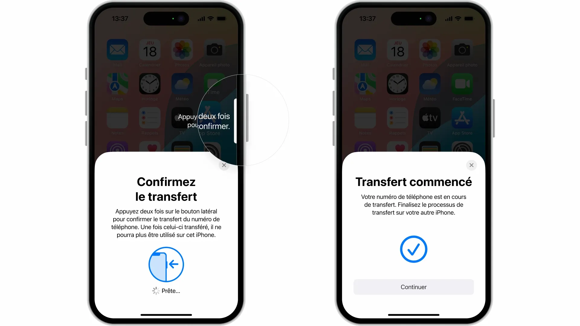 Comment transférer la eSIM de mon ancien iPhone vers un nouveau grâce au transfert rapide ? - null