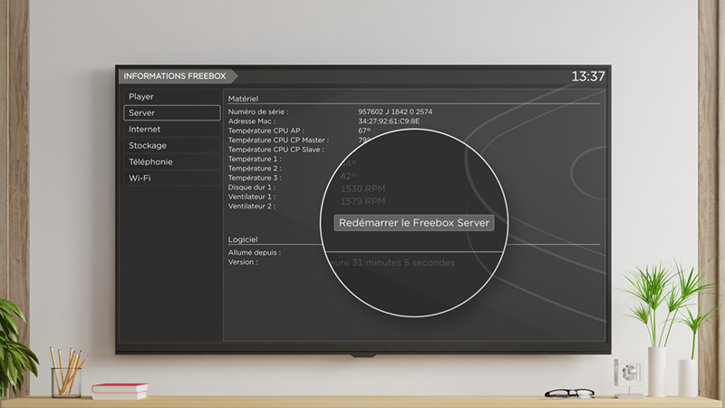Application Free : comment redémarrer mon Server internet ? - null