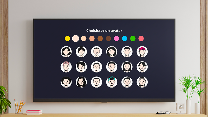 Créer mon profil utilisateur OQEE - Sélection d'un avatar