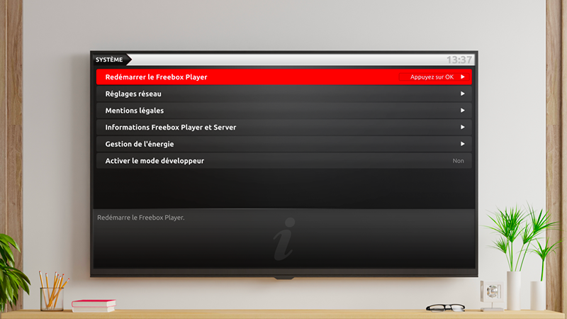 Redémarrer mon Player TV Freebox - Redémarrer le Freebox Player